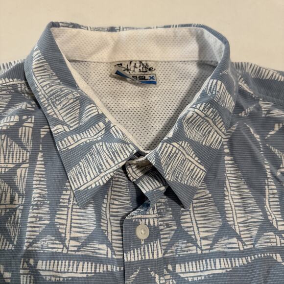 Salt Life SLX Performance Shirt Short Sleeve Polo Fishing Hiking Collared XXL - Picture 3 of 11